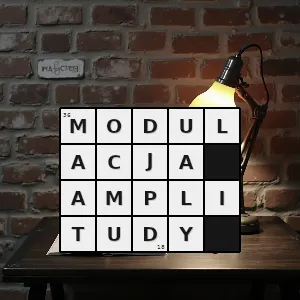 Rozwiązanie krzyżówki: modulacja amplitudy - modulacja amplitudy | hasła, synonimy i podpowiedzi Hasło krzyżówkowe modulacja amplitudy - modulacja amplitudy – rozwiązanie, synonimy, podpowiedzi i definicje krzyżówkowe